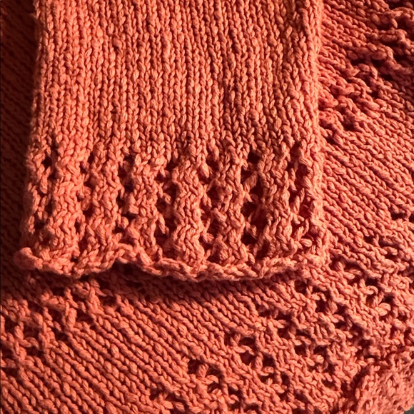 V-Neck Sweater in Warm Orange - Picture 4 of 5
